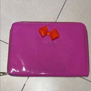 Ted Baker Fuchsia and Scarlet laptop sleeve- excellent preowned condition